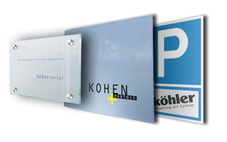 Firmenschilder