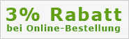 3% Rabatt bei Online-Bestellung