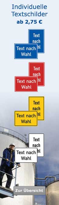 Textschilder Individuell