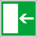 Fluchtwegschilder, Rettungsschilder nach BGV A8, ...