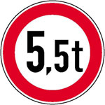 Verkehrsschilder f�r die  Betriebskennzeichnung