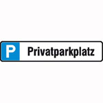 Parkplatzschilder, Parkschilder  und Einschlagpfosten