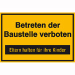 Baustellenkennzeichnung