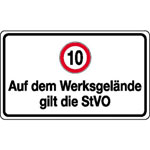 Verkehrsschilder f�r die  Betriebskennzeichnung