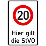 Verkehrsschilder f�r die  Betriebskennzeichnung