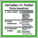 Verhaltensregeln u. Telefon-  verzeichnisse zur Ersten Hilfe