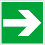 Fluchtwegschilder, Rettungsschilder nach BGV A8, ...