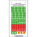 Selbstklebende Symbole f�r  Sicherheitspl�ne