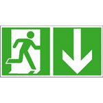 Fluchtwegschilder, Rettungsschilder nach BGV A8, ...