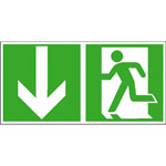 Fluchtwegschilder, Rettungsschilder nach BGV A8, ...
