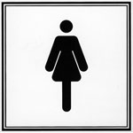 Symbolschilder zur Kennzeichnung von Toiletten