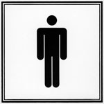 Symbolschilder zur Kennzeichnung von Toiletten
