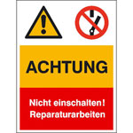 Warn- Verbots- Kombischild