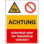 Warn- Verbots- Kombischild