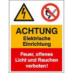 Warn- Verbots- Kombischild