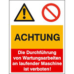 Warn- Verbots- Kombischild