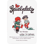 Spielplatzschild