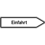 Verkehrsschilder f�r die  Betriebskennzeichnung