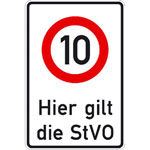 Verkehrsschilder f�r die  Betriebskennzeichnung