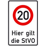 Verkehrsschilder f�r die  Betriebskennzeichnung