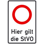 Verkehrsschilder f�r die  Betriebskennzeichnung