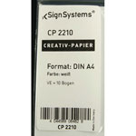 Creativ-Papier, DIN A4, wei�, VP = 10 Bogen