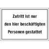 Hinweisschilder zur Betriebskennzeichnung