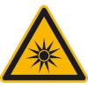 Warnschilder auf Bogen