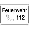 Hinweisschilder f�r Feuerwehrfahrzeuge