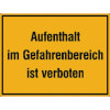 Hinweisschilder zur Baustellenkennzeichnung