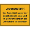 Hinweisschilder zur Baustellenkennzeichnung