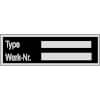 Typen-, Leistungsschilder