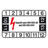 Pr�fplaketten - Gepr�ft nach UVV BGV A3 und