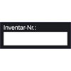 Inventarkennzeichnungsetiketten Maxi, schwarz,