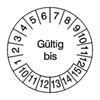 Pr�fplaketten - G�ltig bis /