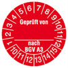 Pr�fplaketten - Gepr�ft von_nach BGV A3