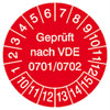 Pr�fplaketten - Gepr�ft nach VDE 0701/0702