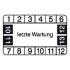 Pr�fplaketten - letzte Wartung /