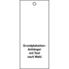 Grundplakette - individuell nach Kundenangaben