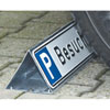 Parkbegrenzung aus verzinktem Stahl