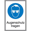 Gebots-Kombischilder Augenschutz tragen
