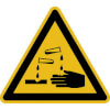 Warnschild Warnung vor �tzenden Stoffen