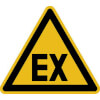 Warnschild Warnung vor explosionsf�higer Atmosph�re