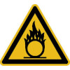 Warnschild Warnung vor brandf�rdernden Stoffen