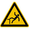 Warnschild Warnung vor Absturzgefahr