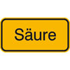 Warn-Zusatzschild S�ure