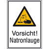 Warn-Kombischild Vorsicht! Natronlauge