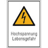Warn-Kombischilder Hochspannung Lebensgefahr
