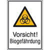 Warn-Kombischilder Vorsicht! Biogef�hrdung