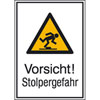 Warn-Kombischilder Vorsicht! Stolpergefahr
